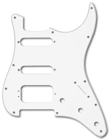 005-0671-049 - Fender Stratocaster White 3 Ply HSS Pickguard