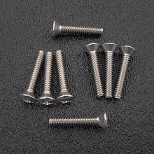 Stainless Steel Phillips Oval Head Pickup Mounting Screws, #6-32 x 3/4''