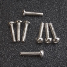 Stainless Steel Phillips Round Head Mounting Screws, #6-32 x 5/8''