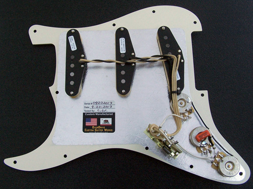 099-2277-000, 0992277000 - Custom Built Complete Strat Pickguard Assembly Fender Yosemite Strat Pickup Set