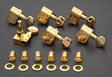 KCDF-3805GL - Kluson Contemporary Gold Tuners For American Series Strat