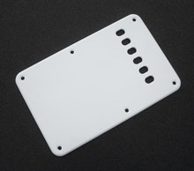 Vintage Style Stratocaster Acrylic Back Plate With Rounded and Polished Edge