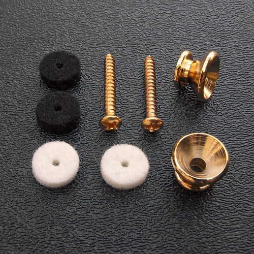 001-8916-049 0018916049 - Genuine Fender Original Vintage Gold Strap Buttons