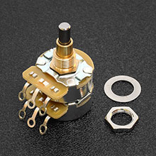 001-9268-049 Fender 500k/250k Solid Shaft Concentric Potentiometer