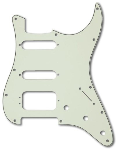 005-4021-000 0054021000 - Fender HSS Stratocaster Mint Green 3 Ply Pickguard