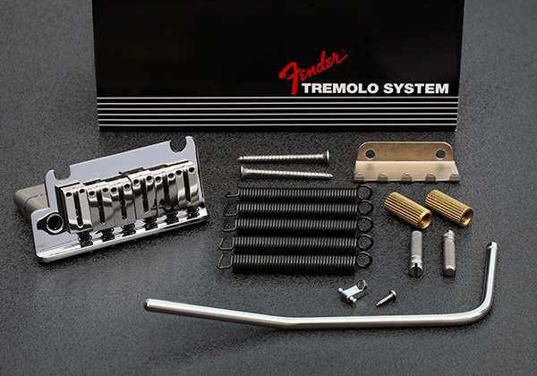 005-5318-049 0055318049 Fender American Deluxe/Ultra/Elite Strat Chrome Left Handed Tremolo Bridge Assembly