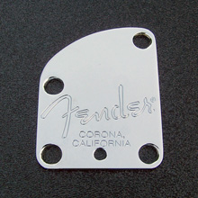005-9209-000 - Fender Deluxe Strat 'Corona California' Chrome Neck Plate