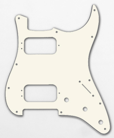 006-1493-000 0061493000 - Fender HH Stratocaster Parchment 3 Ply Pickguard