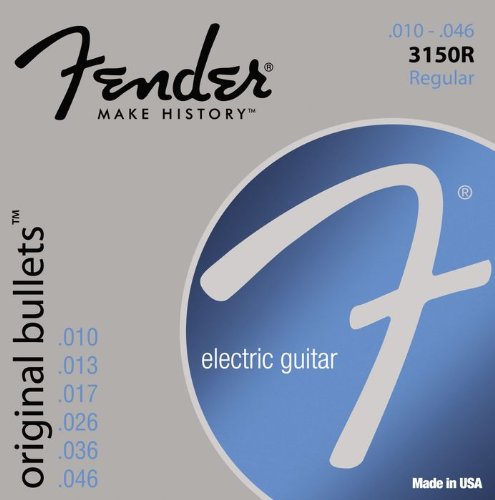 073-3150-406 0733150406 - Fender 3150R Original Bullets Pure Nickel Regular Electric Guitar Strings