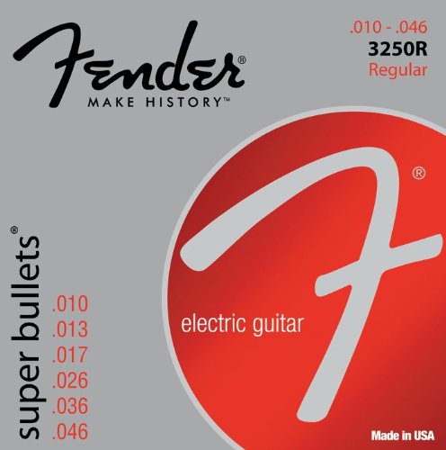 073-3250-406 0733250406 - Fender 3250R Super Bullets Nickel Plated Steel Regular Electric Guitar Strings