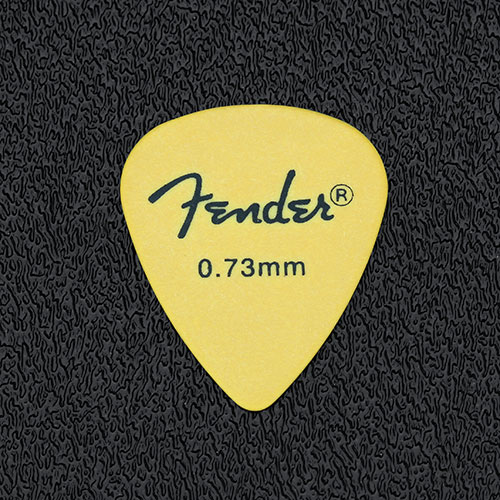 098-7351-800 - Fender 351 Rock On Yellow Delrin Medium/Heavy 0.73mm Package of 12 Picks