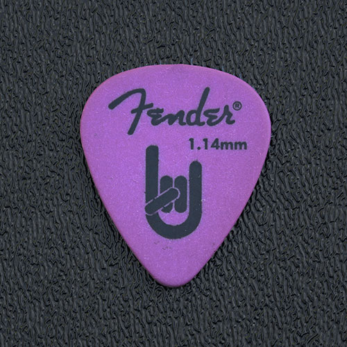 098-7351-950 - Fender 351 Rock On Purple Delrin 1.14mm Extra Heavy Pack of 12 Picks