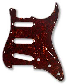 099-1344-000 - Fender '62 Stratocaster Tortoise Shell 4 Ply Pickguard