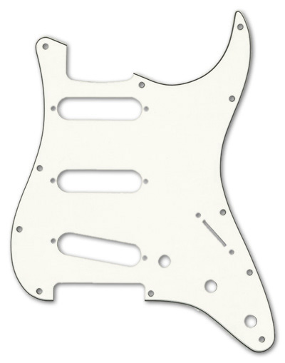 099-1374-000, 0991374000 - Fender Stratocaster Parchment 3 Ply 11 Hole Pickguard