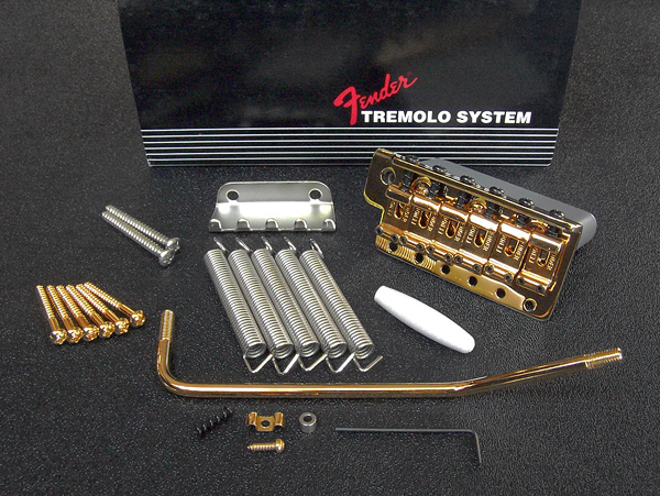 099-2049-200 0992049200 Fender American Vintage Stratocaster Gold Tremolo Bridge Assembly