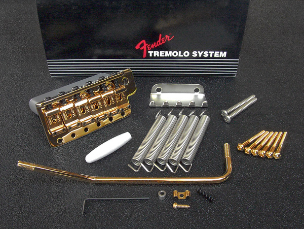 099-2049-202 0992049202 Fender American Vintage Left Hand Stratocaster Gold Tremolo Bridge Assembly