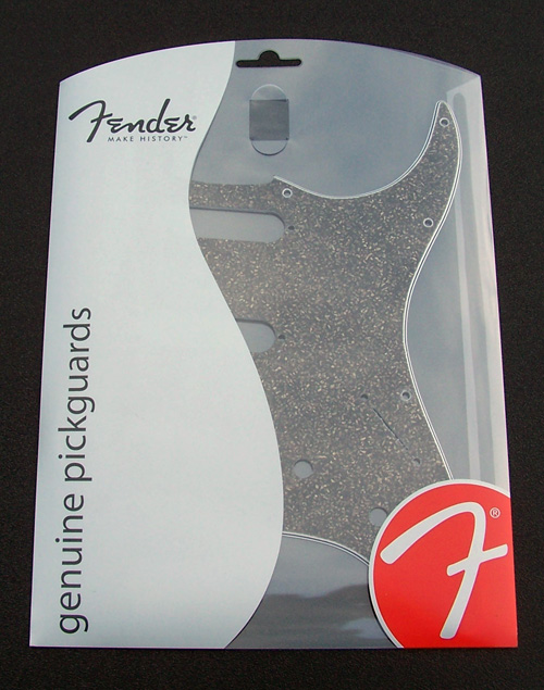 099-2172-000, 0992172000 - Fender Stratocaster Black Glass Sparkle 4 Ply 11 Hole Pickguard