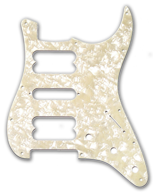099-2230-000 0992230000 - Fender HSH Stratocaster White Pearl 4 Ply Pickguard