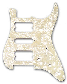 099-2230-000 - Fender HSH Stratocaster White Pearl 11 Hole Pickguard