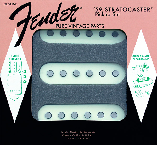 099-2236-000, 0992236000 - Fender 59 Stratocaster Pickup Set Complete Pickguard Assembly