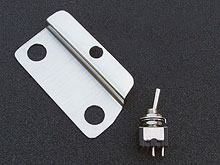 Gilmour Style Black Strat Recessed Mini-Toggle Switch Mounting Bracket Kit
