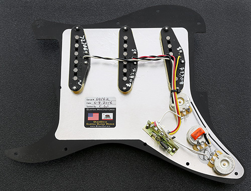 Complete and Fully Loaded Strat Pickguard Assembly Fender Deluxe Drive Pickup Set