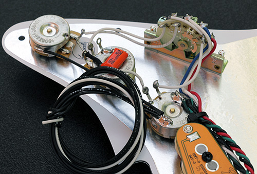 N4 Noiseless Pickguard Assembly Controls Wiring