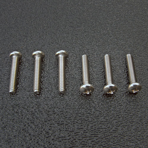 Stainless Steel American Strat Intonation Screws #4-40 x 5/8 Phillips Pan Head