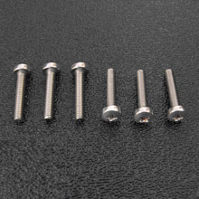 Stainless Steel Import Stratocaster Intonation Screw Set, Phillips Pan Head M3 0.5 x 16