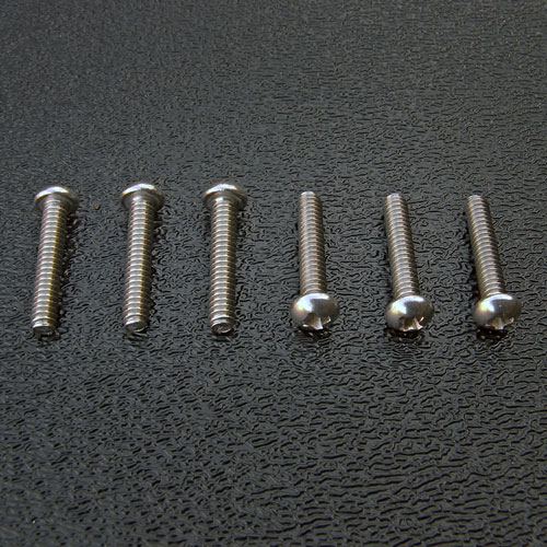 Stainless Steel Intonation Screws For American Strat #4-40 x 5/8 Phillips Round Head