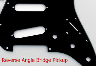 Reference of Reverse Angle Bridge Pickup Acrylic Pickguard
