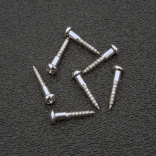 Nickel Tuning Keys Mounting Screws, Phillips Round Head #3 x 1/2