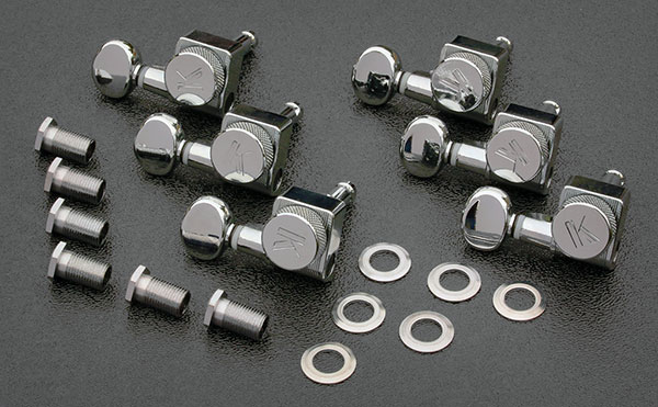 KLF-3805CL - Kluson Direct Fit Chrome Locking Tuners For American Series Strat