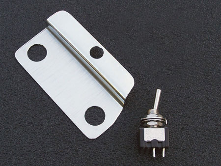 Gilmour Black Strat Recessed Mini-Toggle Switch Bracket and Switch Kit