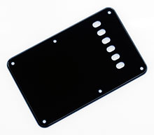 Vintage Style Black 1 Ply 0.120'' Acrylic Back Plate With Rounded and Polished Edge