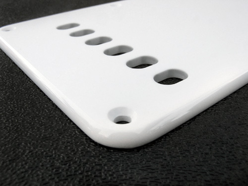 Vintage Style White 1 Ply 0.120'' Acrylic Back Plate With Rounded and Polished Edge Detail